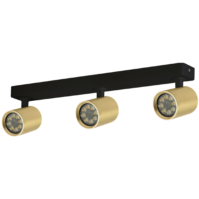 רול.6 שלישיה פס צמוד תקרה גוף פליז