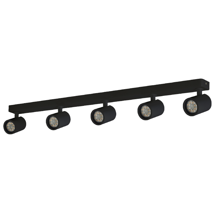 רול.6 חמישייה פס צמוד גוף שחור