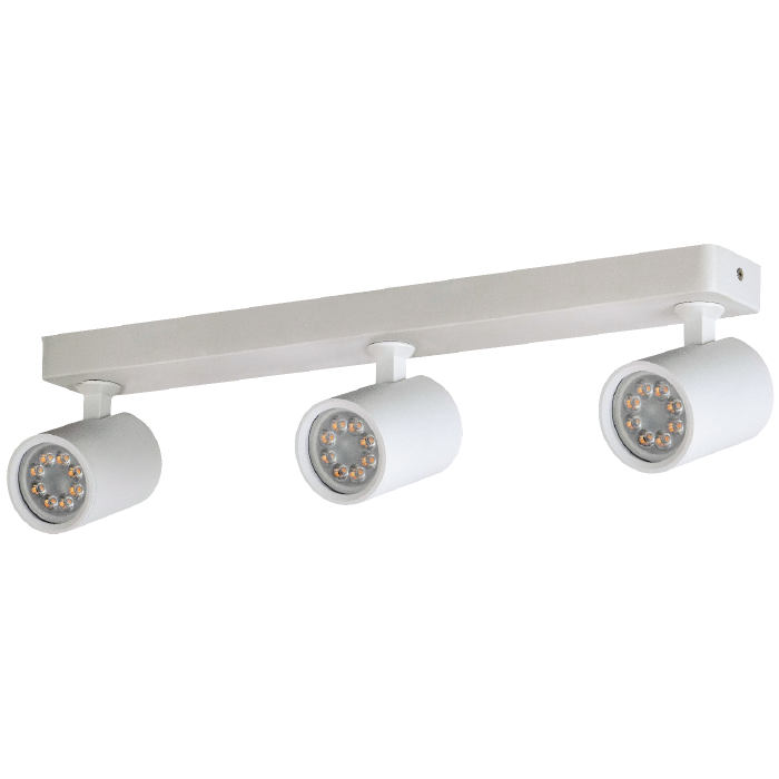 רול.6 שלישיה פס צמוד תקרה גוף לבן