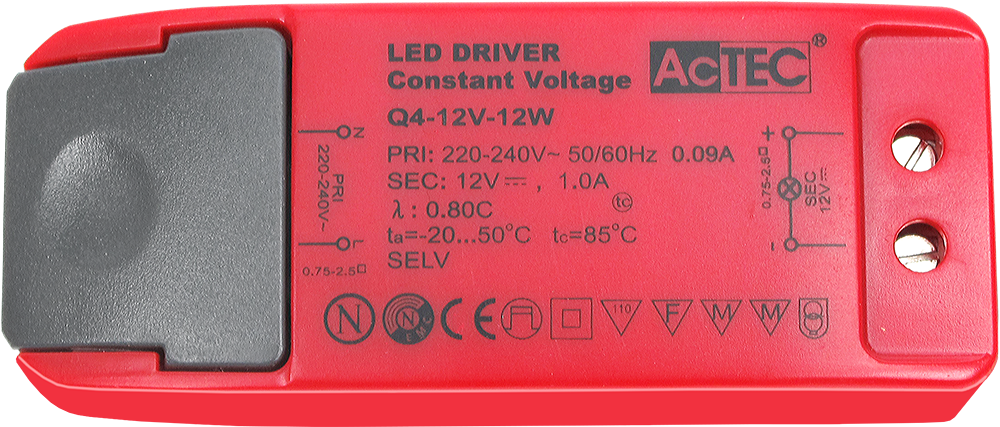 דרייבר זרם 12 וואט AcTEC